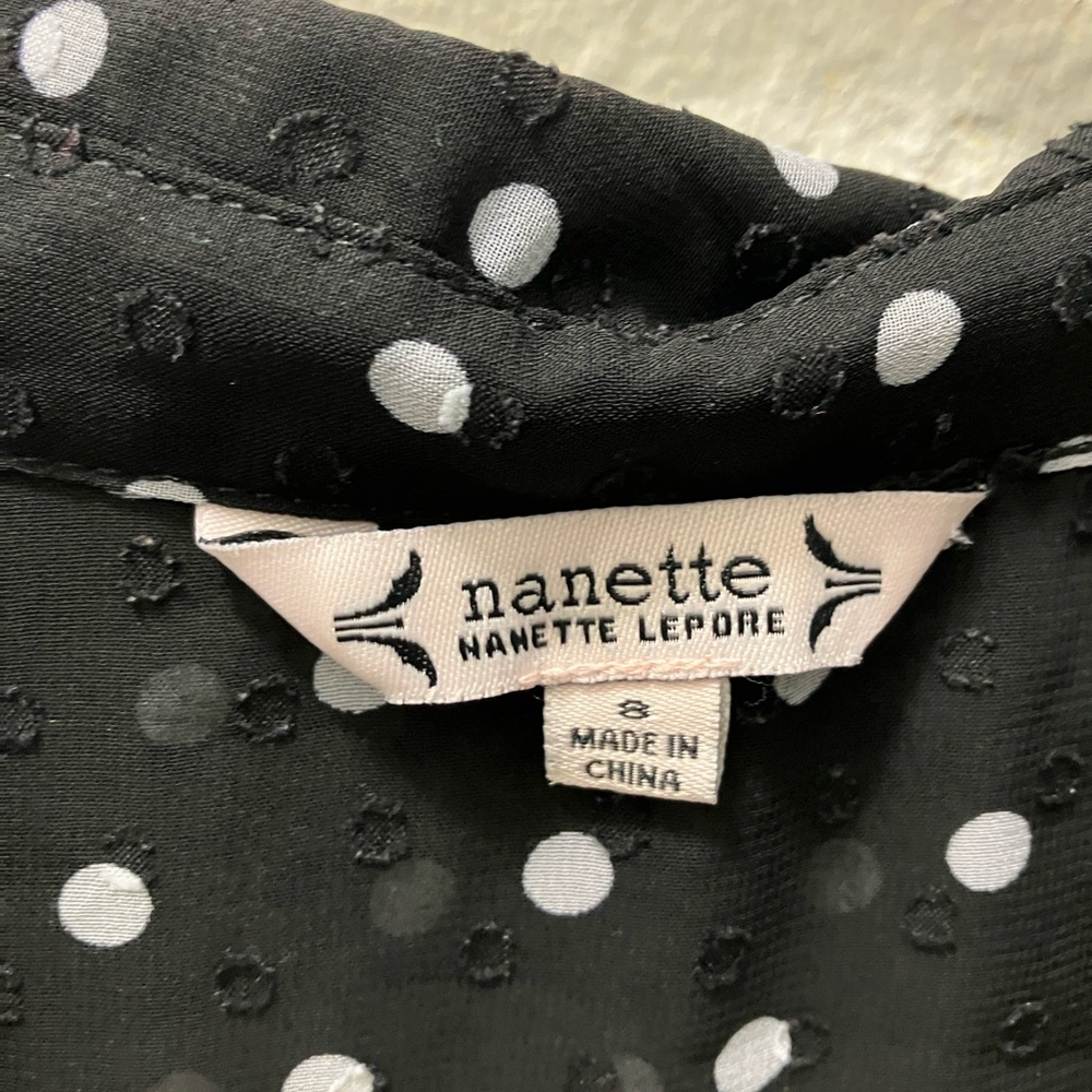 Nanette Lepore Polka Dot Black Dress - Picture 4 of 4